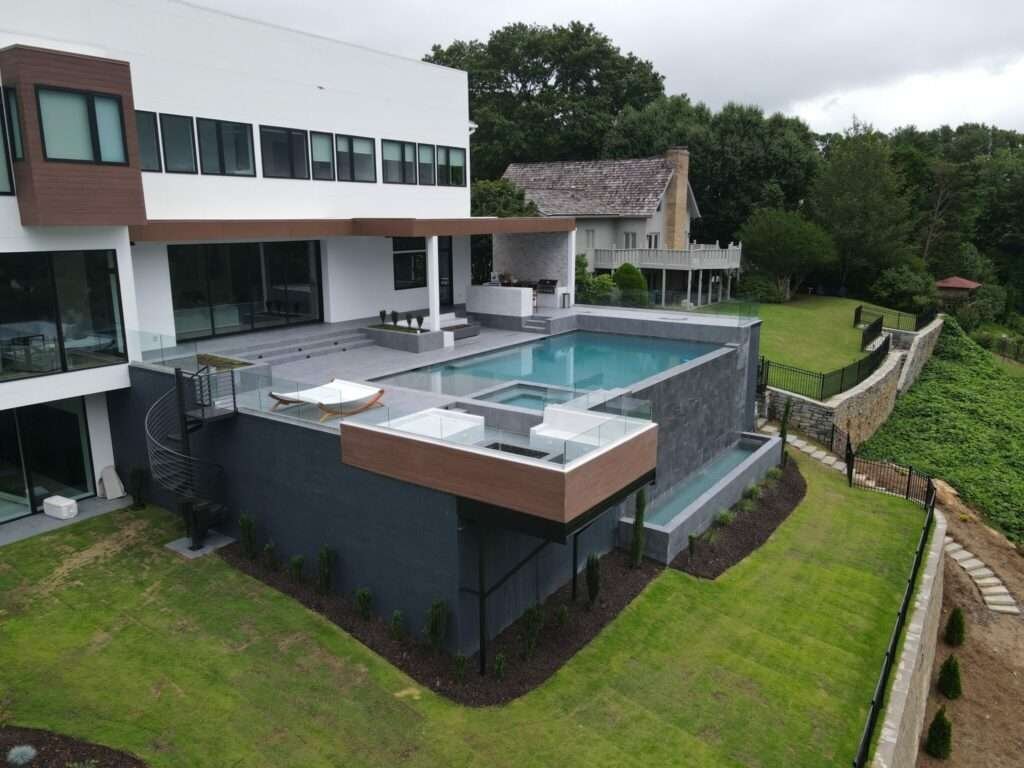 Luxury infinity pool installation in South Florida